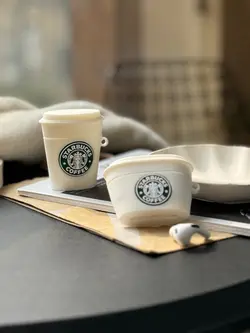 کاور ایرپاد استارباکس لیوانی سفید - فروشگاه قاب فانتزی و لوازم جانبی موبایل نایس گارد