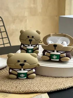 کاور ایرپاد خرس استارباکس - فروشگاه قاب فانتزی و لوازم جانبی موبایل نایس گارد