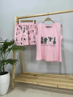 ست تاپ شرتک کاکتوس