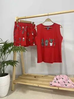 ست تاپ شرتک کاکتوس