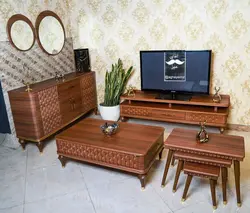 قیمت و خرید ست کامل ست میز تلویزیون و کنسول و جاکفشی دلوین | آقای میز