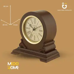 ساعت چوبی رومیزی مدل DANSON کد T-5512 رنگ قهوه ای