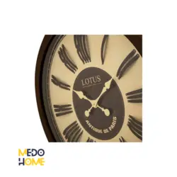 ساعت دیواری چوبی لوتوس مدل INGLEWOOD کد W-7733