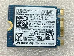 Western Digital SSD SDAPTUW-512-1012 512GB M.2 2230 PC SN520 NVMe SSD PCIe NVMe Gen3 x2, Open Box استوک دست دوم