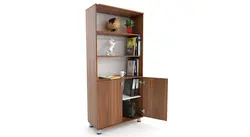 کتابخانه تمام طبقه کمددار