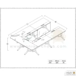 میز کنفرانس فرامین مدل 559