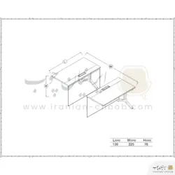 میز کنفرانس فرامین مدل 559