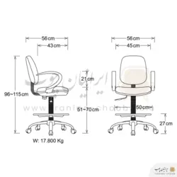 صندلی آزمایشگاهی دنا مدل T715