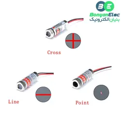 لیزر قرمز 5mw با لنز متغیر