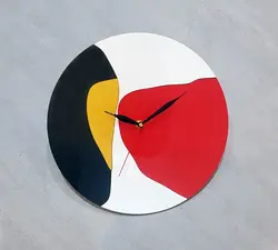 ساعت دیواری سبک مینیمال چوبی مدل Boom با تنوع سایز