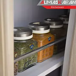 جا ادویه سه کاره کوچک شطرنجی