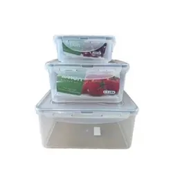 ظرف غذا 6 تکه مستطیل لیمون