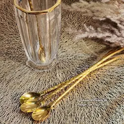 نی شربت خوری طلایی