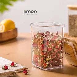 بانکه ادویه و حبوبات لیمون مدل سارینا در چوبی