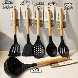 کفگیر و ملاقه سیلیکونی در مدل های متنوع