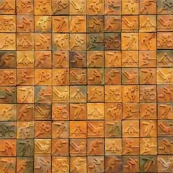 پوستر دیواری طرح کاشی ورزشی