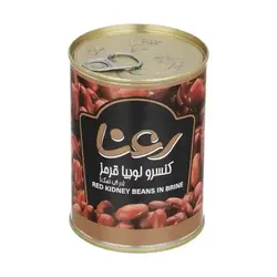 مشخصات، قیمت، خرید و پخش عمده کنسرو لوبیا قرمز رعنا 400 گرم