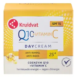 کرم روز ضد چروک 25 سال به بالا Kruidvat کرویدوات Q10 + ویتامین C