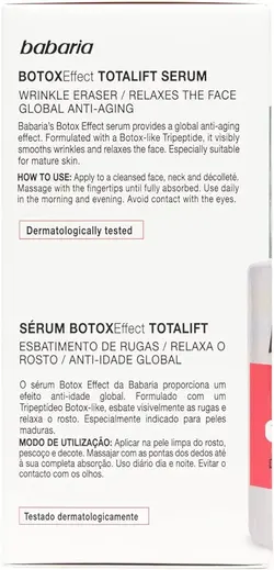 سرم ضد چروک بوتاکس باباریا botox effect serum