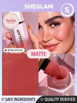 رژگونه مایع شیگلم رنگ rose ritual حجم 5.2 میل