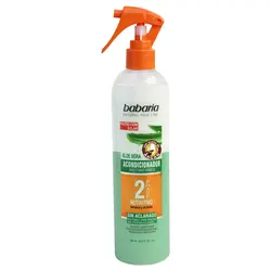 اسپری دوفاز باباریا نرم کننده مو بعد حمام حاوی آلوئه ورا و روغن آرگان 500ml