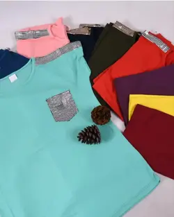 تیشرت جیب دار جودون طرح پولک دوزی