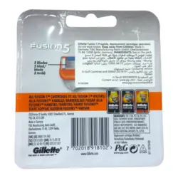 تیغ یدک ژیلت فیوژن ۵ / پک 6 عددی