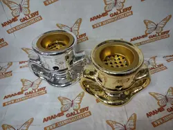 بخور سوز زغالی مدل  گلدانی جنس سرامیکی سایز کوچک