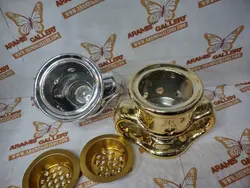 بخور سوز زغالی مدل  گلدانی جنس سرامیکی سایز کوچک