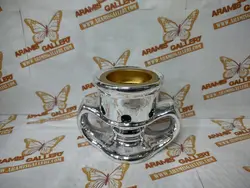 بخور سوز زغالی مدل  گلدانی جنس سرامیکی سایز کوچک