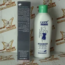 ژل شستشوی مخصوص بانوان برند لیزر وایت ضد باکتری حاوی عصاره چای سبز و بابونه