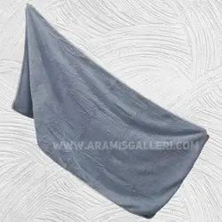 حوله حمام و استخری جنس نانو دور نوار دوزی شده سایز 65× 130 آبگیری بالا بدون پرز