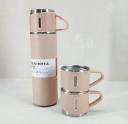 فلاسک مسافرتی مدل کادویی vacuum flask set - بازار بندر گناوه