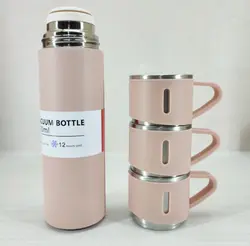 فلاسک مسافرتی مدل کادویی vacuum flask set - بازار بندر گناوه