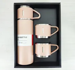 فلاسک مسافرتی مدل کادویی vacuum flask set - بازار بندر گناوه