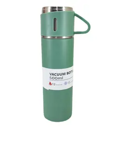 فلاسک مسافرتی مدل کادویی vacuum flask set - بازار بندر گناوه