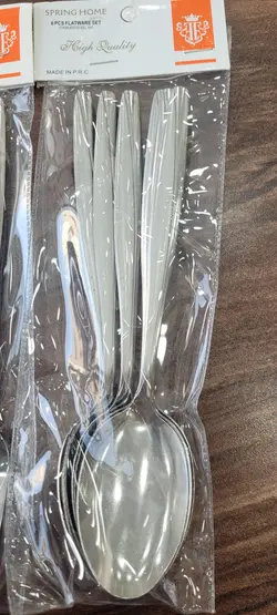 ست قاشق چنگال ۶ عددی استیل سنگین