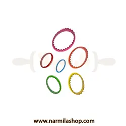 خرید کاتر بیضی رنگی در بهترین کیفیت و کمترین قیمت - لوازم قنادی نارمیلا