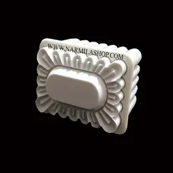 خرید کاتر شیرینی مربایی مستطیل دوطرفه در بهترین کیفیت و کمترین قیمت - لوازم قنادی نارمیلا