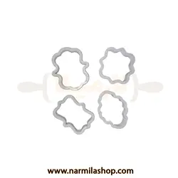 خرید کاتر لوح 4 عددی در بهترین کیفیت و کمترین قیمت - لوازم قنادی نارمیلا