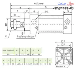 جک پنوماتیک  مدل SC 80x150-S