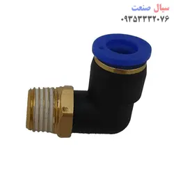 رابط اتصال 90 درجه پنوماتیک مدل 8-1/2