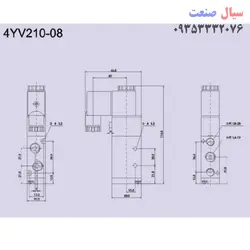 شیر برقی پنوماتیک YPC مدل 4yv210-08 سایز 1/4 اینچ