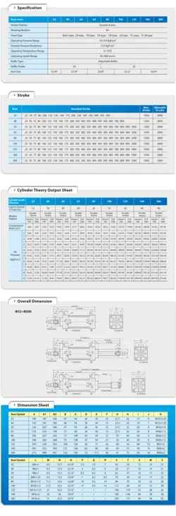 جک پنوماتیک SC 50*600-S