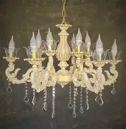 لوستر ۶ شاخه ۱۲ شعله کد ۶۰۲