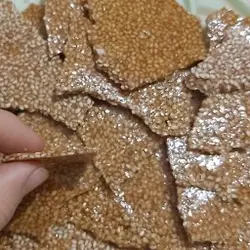 پولکی کنجدی با شکر نیشکر۵۰۰گرم