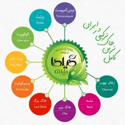 خاک و کود آماده کاشت گیلدا