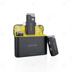 میکروفن یقه ای دوتایی تایپ C و لایتنینگ گرین لاین مدل GN 2IN1 MIC360D - یوپ شاپ
