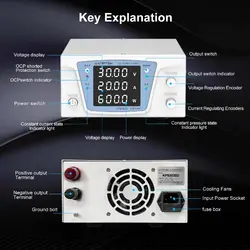منبع تغذیه برنامه پذیر WANPTEK مدل KPS 3030D - ایلکوشاپ