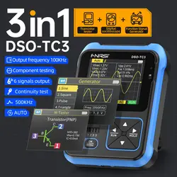 اسیلوسکوپ دستی سه کاره FNIRSI DSO-TC3 - ایلکوشاپ